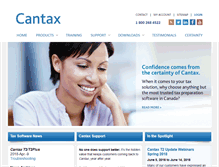 Tablet Screenshot of cantax.com